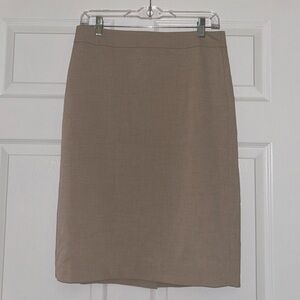 Ann Taylor Tan Pencil Work Skirt